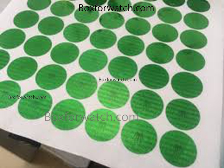 Rolex aaa copy High Quality Rolex Hologram Green Stickers - 49pc